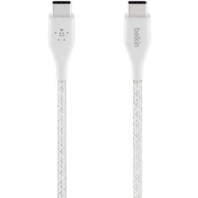 image Belkin USB-C to USB-C Cable with Strap 1M White