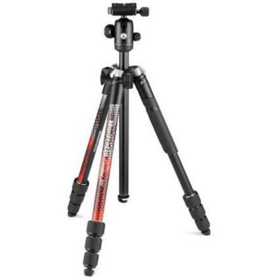 image Trépied Manfrotto Element MII Aluminium Red 4 Sections BH