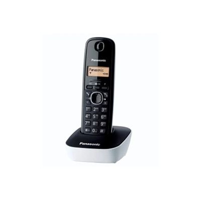 image Panasonic KX-TG1611FRW Téléphone solo sans fil DECT sans répondeur Blanc [Version Française]