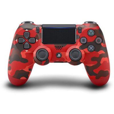image Sony Manette PlayStation 4 officielle, DUALSHOCK 4, Sans fil, Batterie rechargeable, Bluetooth, Red Camo (Rouge Camouflage)