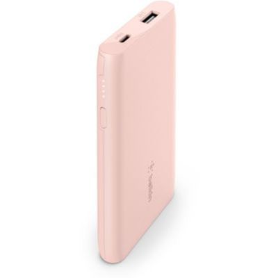 image Belkin Batterie externe portable 5K (port USB, iPhone 12, 12 Pro, 12 Pro Max, 12 mini et modèles antérieurs, AirPods, iPad, Samsung, Google, etc., or rose)