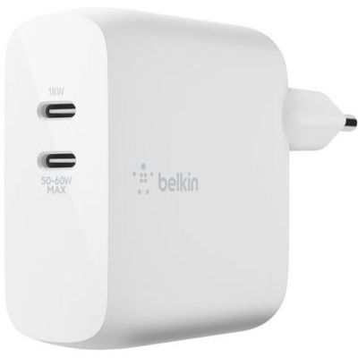 image Belkin Chargeur secteur 2 ports USB-PD GaN Boost Charge 68 W (USB-C)