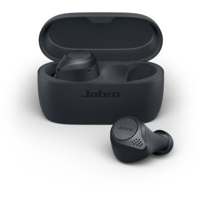 image Jabra Elite Active 75t - Chargement sans fil - Écouteurs sport sans fil avec réduction de bruit active et autonomie élevée de la batterie pour appels et musique – Gris