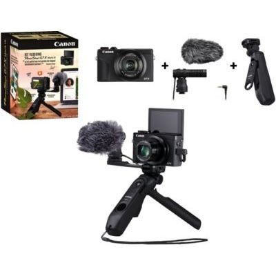 image Appareil photo Compact Canon Kit Vlogging G7X Mark III+Micro+Tripod