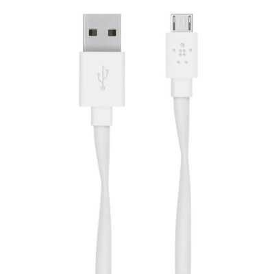 image Belkin - Câble plat micro-USB 2,4 A 1,8 m Blanc