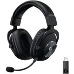 image produit Logitech G PRO X Casque Sans Fil Gaming Lightspeed, Microphone Blue Voice, Driver PRO-G, Audio Surround DTS X 2.0, Batterie 20h+, Coussinets en simili cuir, Carte son USB, PC/Mac, Noir - livrable en France