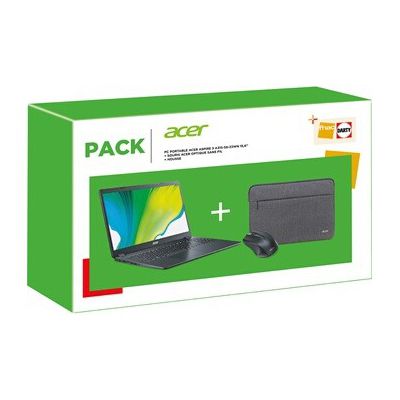 image PC portable Acer Pack Aspire A315-56-33WN + Souris sans fil + housse