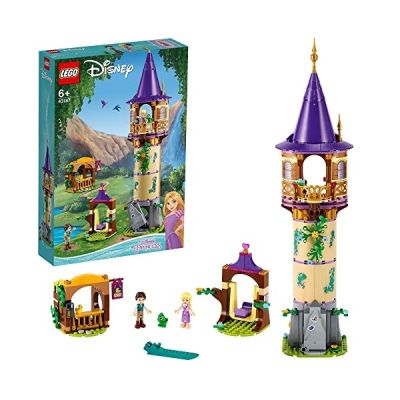 LEGO 43187 Disney La tour de Raiponce - Ensemble de Jeu de la Tour du Château avec 2 mini poupées du dessin animé