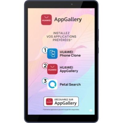 image HUAWEI MatePad T 8 Wi-Fi Tablette Tactile 8" Ultra Fine, Processeur Octo-core, Batterie de 5100mAh, 32Go, 2Go de RAM, EMUI 10.0.1 & AppGallery, Bleu