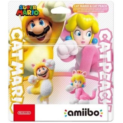 image [Pack] Figurines Amiibo Nintendo Mario Chat et Peach Chat