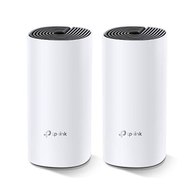 image TP-Link Ethernet Deco M4 WiFi Mesh AC 1200Mbps (2-pack) Système WiFi pour toute la maison - Couverture de 260m2, 2 Ports Gigabit, Contrôle parental, Compatible avec toutes les Box Fibre