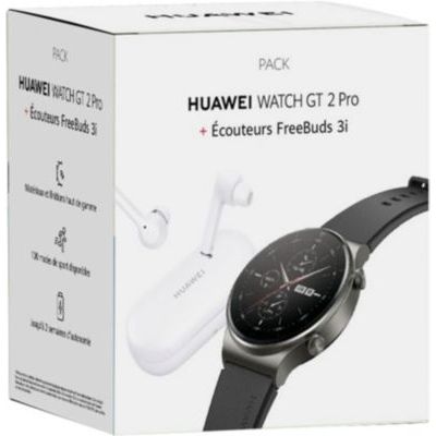 image Montre connectée Huawei Pack Watch GT 2 Pro Classique+Freebuds