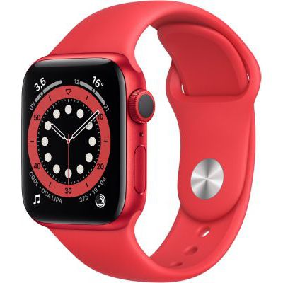 image Apple Watch Series 6 (GPS, 40 mm) Boîtier en aluminium PRODUCT(RED), Bracelet Sport PRODUCT(RED)