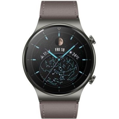 image HUAWEI WATCH GT 2 Pro Montre Connectée, Ecran AMOLED Tactile de 1.39 Pouces, 2 Semaines D'autonomie, GPS & GLONASS, SpO2, Plus de 100 Modes D'entraénement, Appels via Bluetooth,Gris