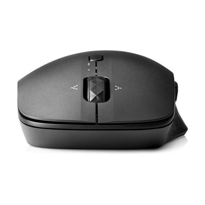 image HP Souris de Voyage - Souris Sans Fil Noire (Bluetooth, 4 boutons programmables, Navigation Double Appareil)