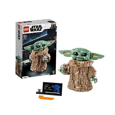 image LEGO 75318 Star Wars: The Mandalorian, figurine de l’enfant Bébé Yoda, idée cadeau