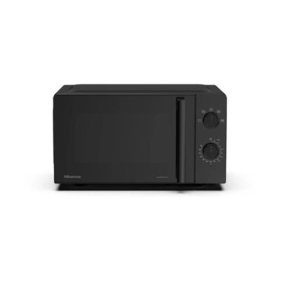 image Hisense H20MOBP1HIUK Four à micro-ondes inverseur 700 W 20 litres Noir Dégivrage automatique 5 niveaux de puissance Facile à nettoyer 24,1 x 43,4 x 32,9 cm