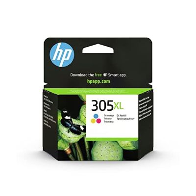 image HP 305XL Cartouche d'Encre Tricolore Authentique (3YM63AE) pour HP DeskJet 2300, HP DeskJet 2700, HP DeskJet Plus 4100, HP ENVY 6000 et HP ENVY Pro 6400