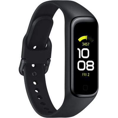 image Samsung Galaxy Fit2 Tracker de Fitness avec écran Couleur AMOLED 1,1" - Confortable - Étanche - Jusqu'à 21 Jours d'autonomie - Analyse du Sommeil - Noir