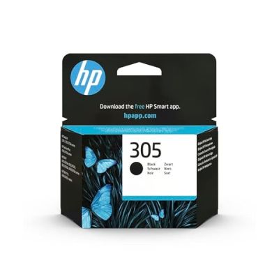 image HP 305 Cartouche d'Encre Noir Authentique pour HP DeskJet 2300/ 2700/ Plus 4100, ENVY 6000/Pro 6400 (3YM61AE)