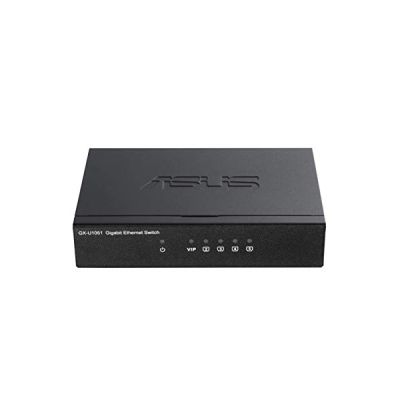 image ASUS GXU1051 Switch - Ethernet Gigabit 5 ports metallique 10/100/1000 Mbps - idéal pour étendre le réseau câblé pour les PME et les bureaux à domicile,noir - 1 port VIP