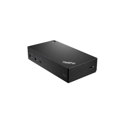 image Réplicateur de ports Lenovo ThinkPad Pro USB 3.0 pour ordinateur portable  (1x DVI / 1x DisplayPort / Ethernet / 3x USB 3.0 / 2x USB 2.0 / Audio)