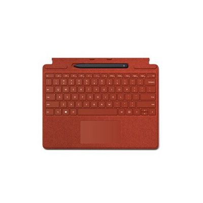 image Microsoft Pack clavier Surface Pro X Signature keyboard + Stylet surface slim pen rouge coquelicot