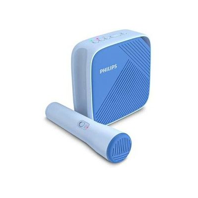 image Philips S4405N/00 Enceinte sans Fil, Haut-Parleur Bluetooth avec Microphone (Portée de 10m, Couplage Bluetooth Intelligent, 6 Heures de Lecture, Enregistrement à Une Touche) Bleu - Modèle 2020/2021
