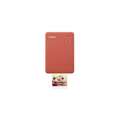 image Imprimante portable Canon SELPHY QX20 : pour une impression Wi-Fi directement depuis votre smartphone ou tablette. Sublimation thermique : 2 tailles de tirages autocollants et chargement USB-C - Rouge