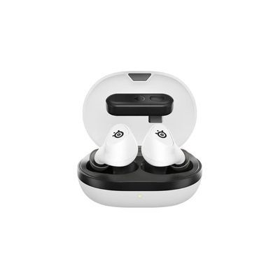 image SteelSeries Arctis GameBuds™ pour PlayStation - Écouteurs gaming sans fil - 2,4GHz + BT 5.3 - ANC/Transparence - Résistance à l’eau IP55 - Batterie de 40 H - Recharge sans fil - PS5, PC, Switch,mobile