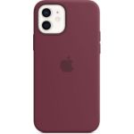 image produit Apple Coque en Silicone avec MagSafe (pour iPhone 12, 12 Pro) - Prune