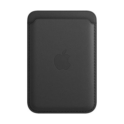 image Apple Porte-Cartes en Cuir avec MagSafe (pour iPhone) - Noir