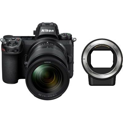 image Nikon Z 6II + Objectif Z 24-70 f/4 + bague d'adaptation FTZ, Appareil Photo Numérique Hybride Plein Format (24,5 MP, 4K/30p, rafale 14 i/s, stab sur capteur 5 axes, double slots SD & XQD ou CFexpress)