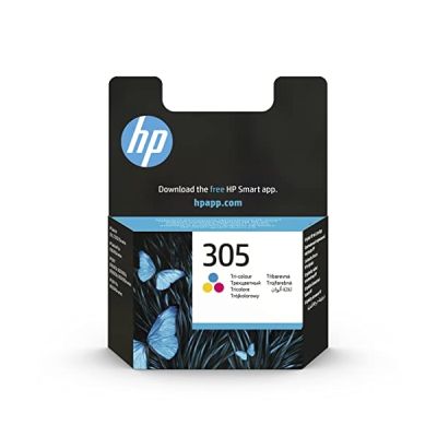 image HP 305 Cartouche d'Encre Tricolore Authentique (3YM60AE) pour HP DeskJet 2300, HP DeskJet 2700, HP DeskJet Plus 4100, HP ENVY 6000 et HP ENVY Pro 6400