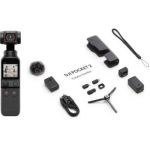 image produit DJI Pocket 2 Creator Combo - Caméra 4K à Stabilisation 3 Axes, Vlog, Vidéo Ultra HD, Photo Haute Résolution 64 MP, 1/1.7” CMOS, HDR, Réduction du Bruit, Timelapse, Slow Motion, 8x Zoom, Livestreaming