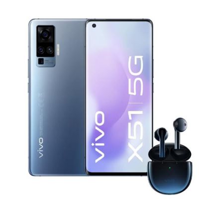 image VIVO X51 Gris  (8 Go / 256 Go)  + Ecouteurs VIVO True Wireless TWS Bleu