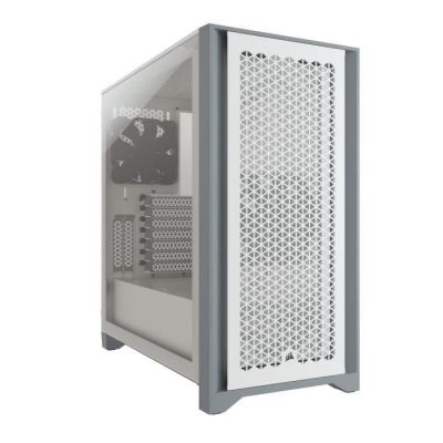 image CORSAIR Boîtier PC 4000D Airflow - Moyen Tour - Verre trempé - Blanc (CC9011201WW)