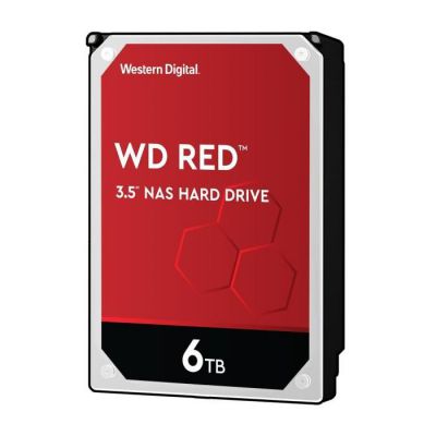image WD Red 6TB 3.5" NAS Disque Dur Interne - 5400 RPM Class, SATA 6 Gb/s, CMR, 64MB Cache - WD60EFAX