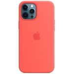 image produit Apple Coque en Silicone avec MagSafe (pour iPhone 12 Pro Max) - Rose agrume