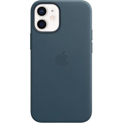 image Apple Coque en Cuir avec MagSafe (pour iPhone 12 Mini) - Bleu Baltique
