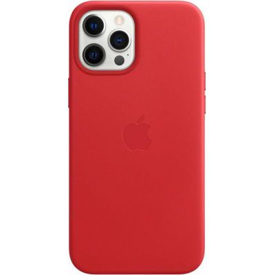 image Apple Coque en Cuir avec MagSafe (pour iPhone 12 Pro Max) - (Product) Red