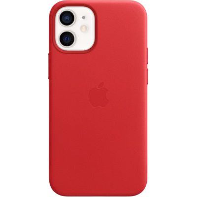 image Apple Coque en Cuir avec MagSafe (pour iPhone 12 Mini) - (Product) Red