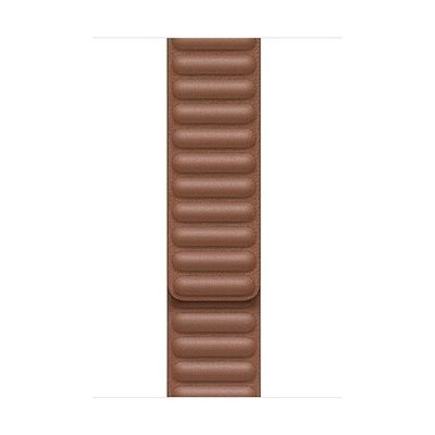 image Apple Watch Bracelet à maillons cuir Havane (44 mm) - Small