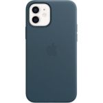 image produit Apple Coque en Cuir avec MagSafe (pour iPhone 12, 12 Pro) - Bleu Baltique