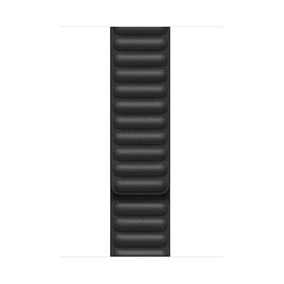 image Apple Watch Bracelet à maillons cuir Noir (40 mm) - Large