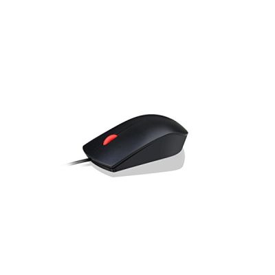 image Lenovo 4Y50R20863 Souris USB Optique 1600 DPI Ambidextre - Souris (Ambidextre, Optique, USB, 1600 DPI, Noir)