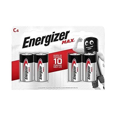 image Piles Alcalines Energizer Max C/LR14, pack de 4