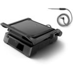 image produit Philips Contact grill - Sonde de Température et 8 Fonctions Préréglées, Gril avec grand surface de cuisson, Contrôle Numérique de la Température, Facile à Nettoyer (HD6307/70)