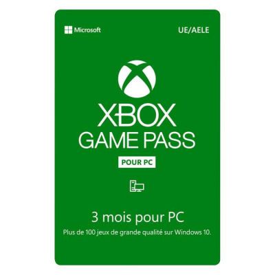 image Abonnement Xbox Game Pass 3 mois pour PC - Code de téléchargement