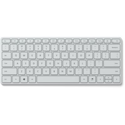 Microsoft Designer Compact Keyboard - Clavier Bluetooth compact - français AZERTY - Gris Glacier